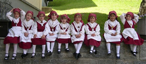 Jugend von dem alten Kablaniehaus